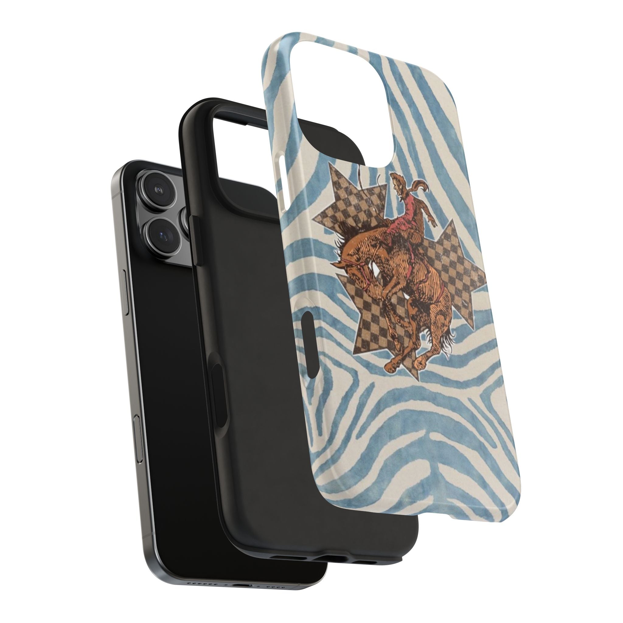 BLUE JEAN WESTERN RODEO COWBOY  PHONE CASE