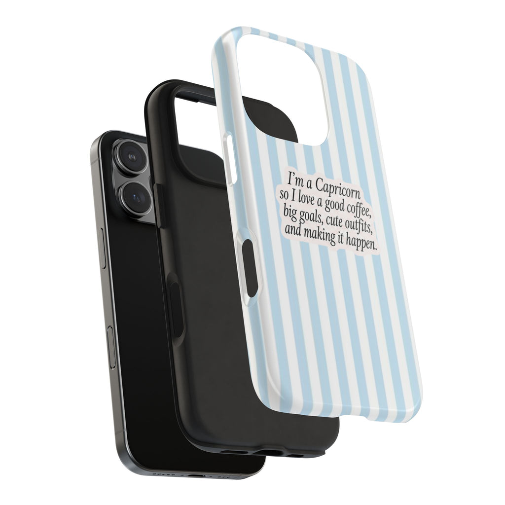 CAPRICORN STRIPES ZODIAC SIGN PHONE CASE