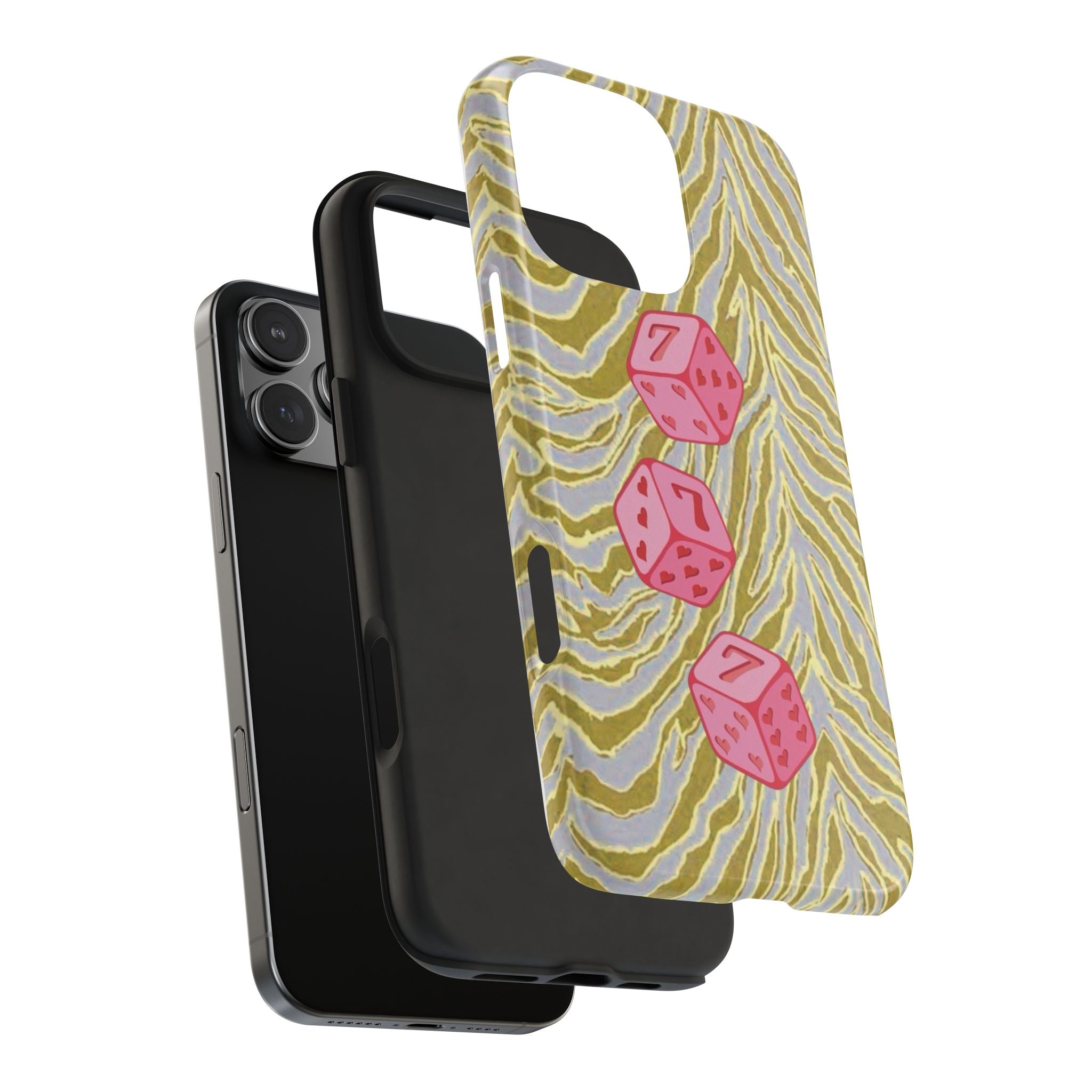 WESTERN WILD PINK LUCKY DICE PHONE CASE
