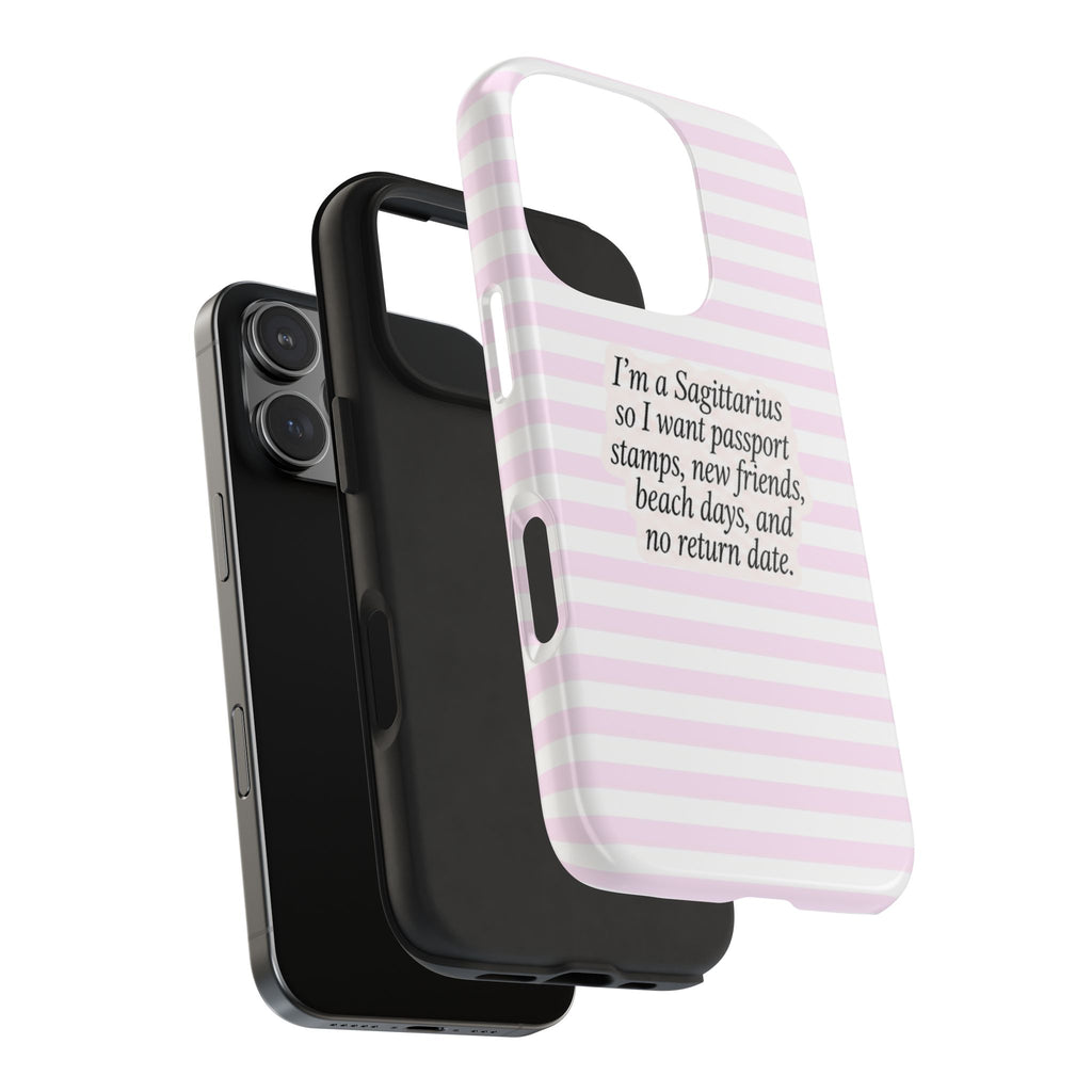 SAGITTARIUS STRIPES ZODIAC SIGN PHONE CASE