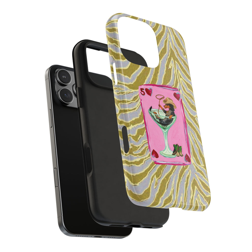 WESTERN DACHSHUND LUCKY COWBOY PHONE CASE