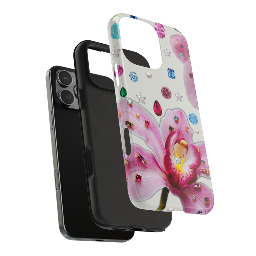 RHINESTONE LILY MINI BEADS PHONE CASE