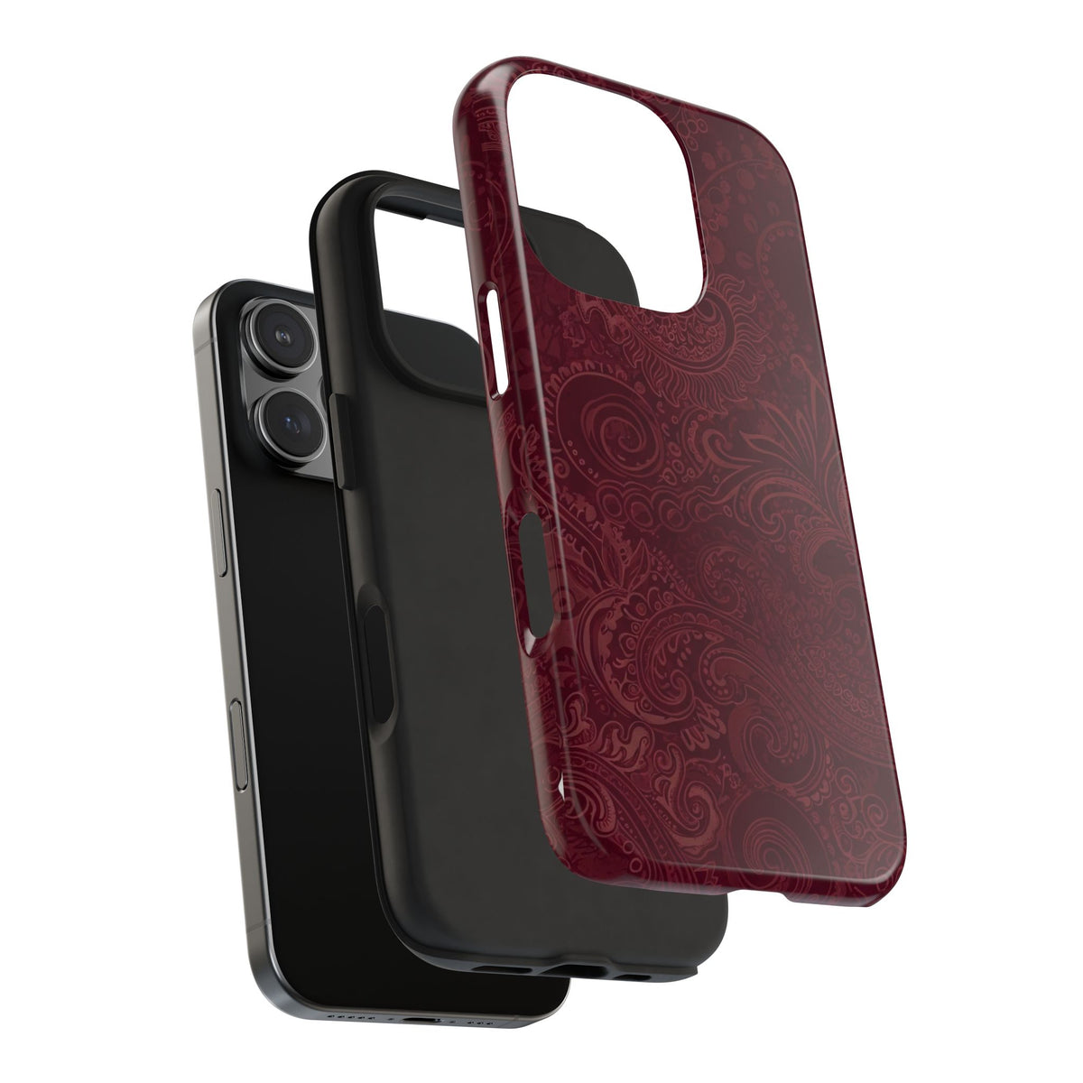 DARK CHERRY BANDANA PHONE CASE