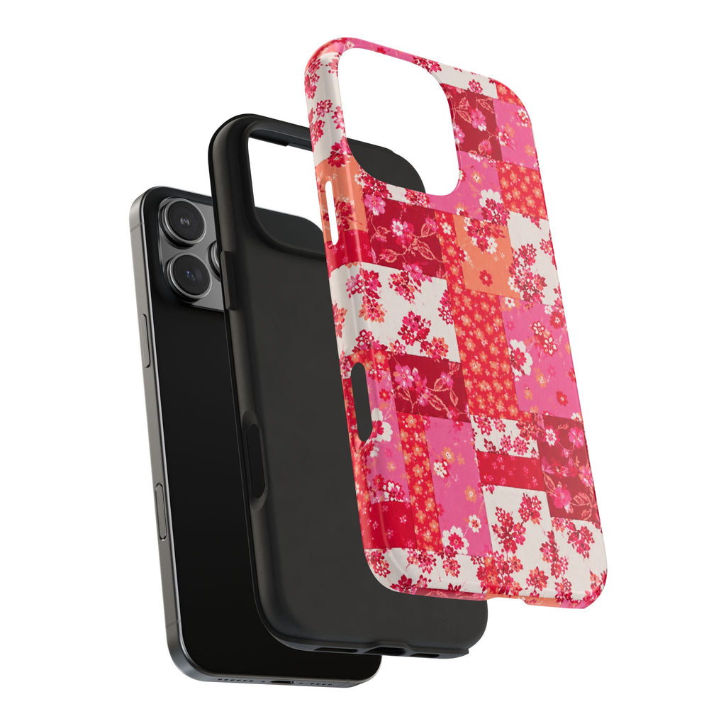 CHERRY BLOSSOM QUILT PHONE CASE