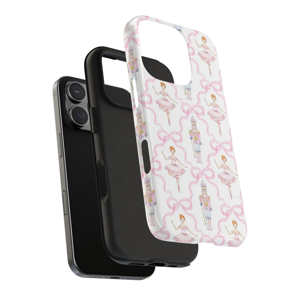 PINK BALLET NUTCRACKER BOW PHONE CASE