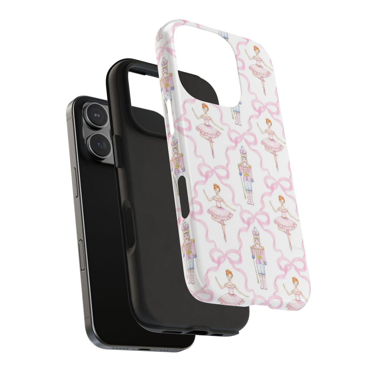PINK BALLET NUTCRACKER BOW PHONE CASE