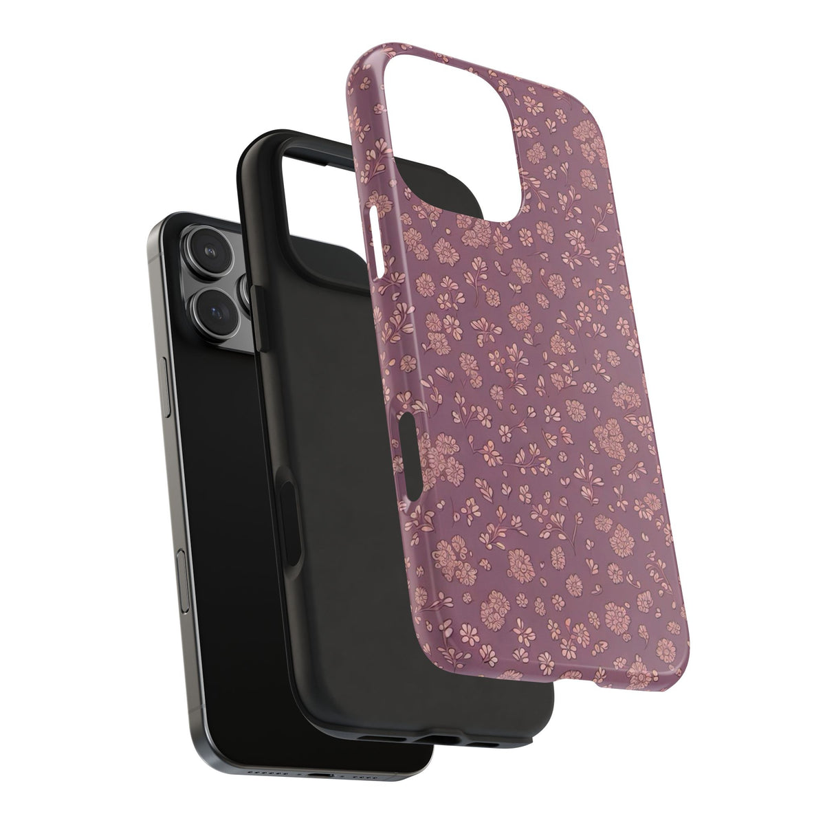 MAUVE FALL FLORAL PHONE CASE