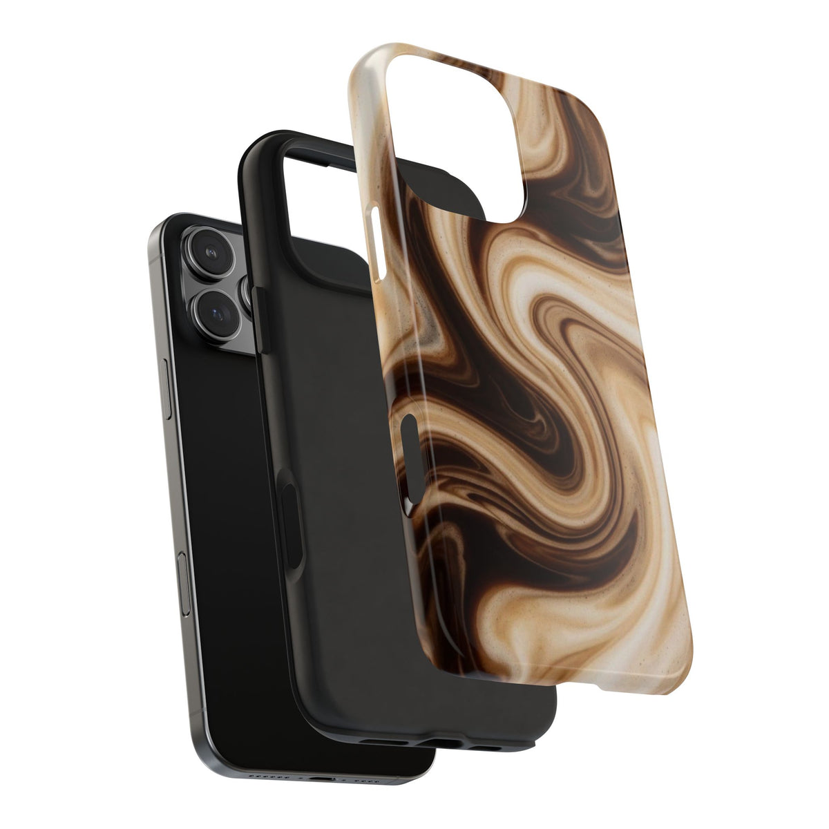 CARAMEL LATTE SWIRL PHONE CASE
