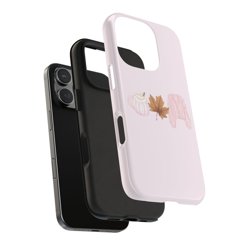 PINK FALL NECESSITIES PHONE CASE