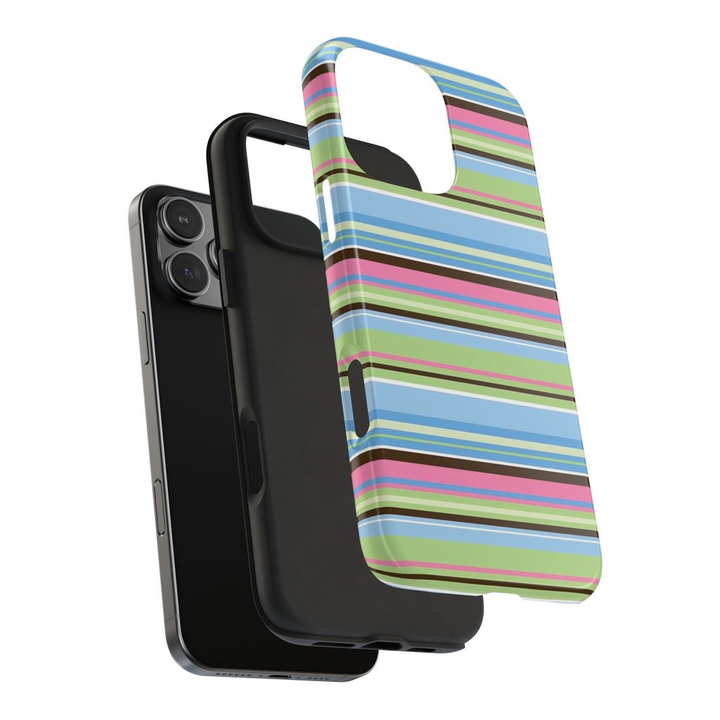 PISTACHIO PINK SKY STRIPES PHONE CASE