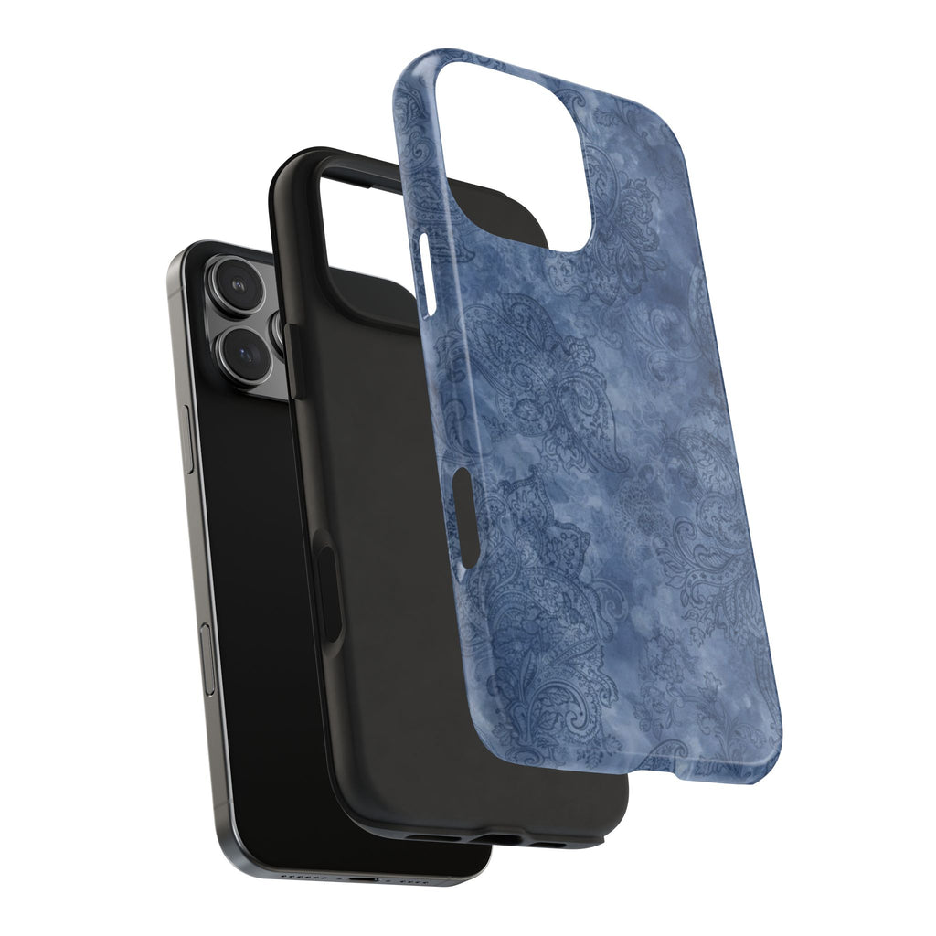 INDIGO BLUE PAISLEY PHONE CASE
