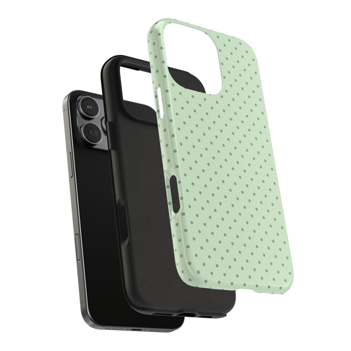 SPEARMINT POLKA DOTS PHONE CASE