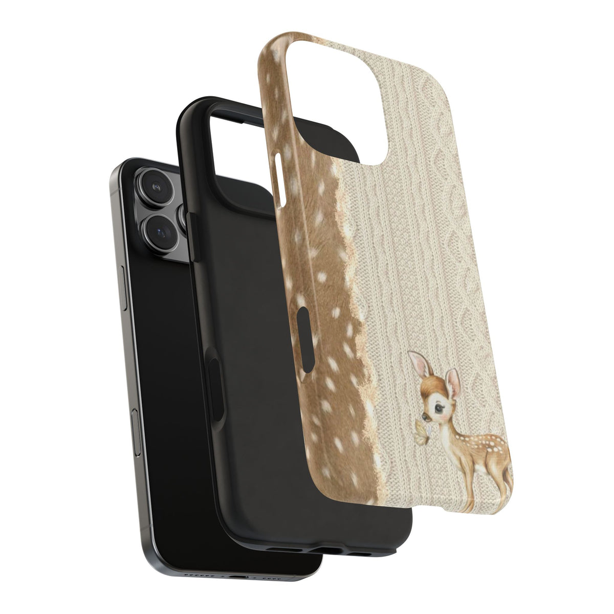 FAWN FALL DEER KNIT PHONE CASE