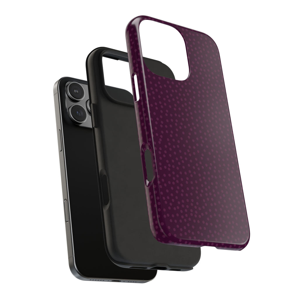AUBERGINE DOTTY PHONE CASE