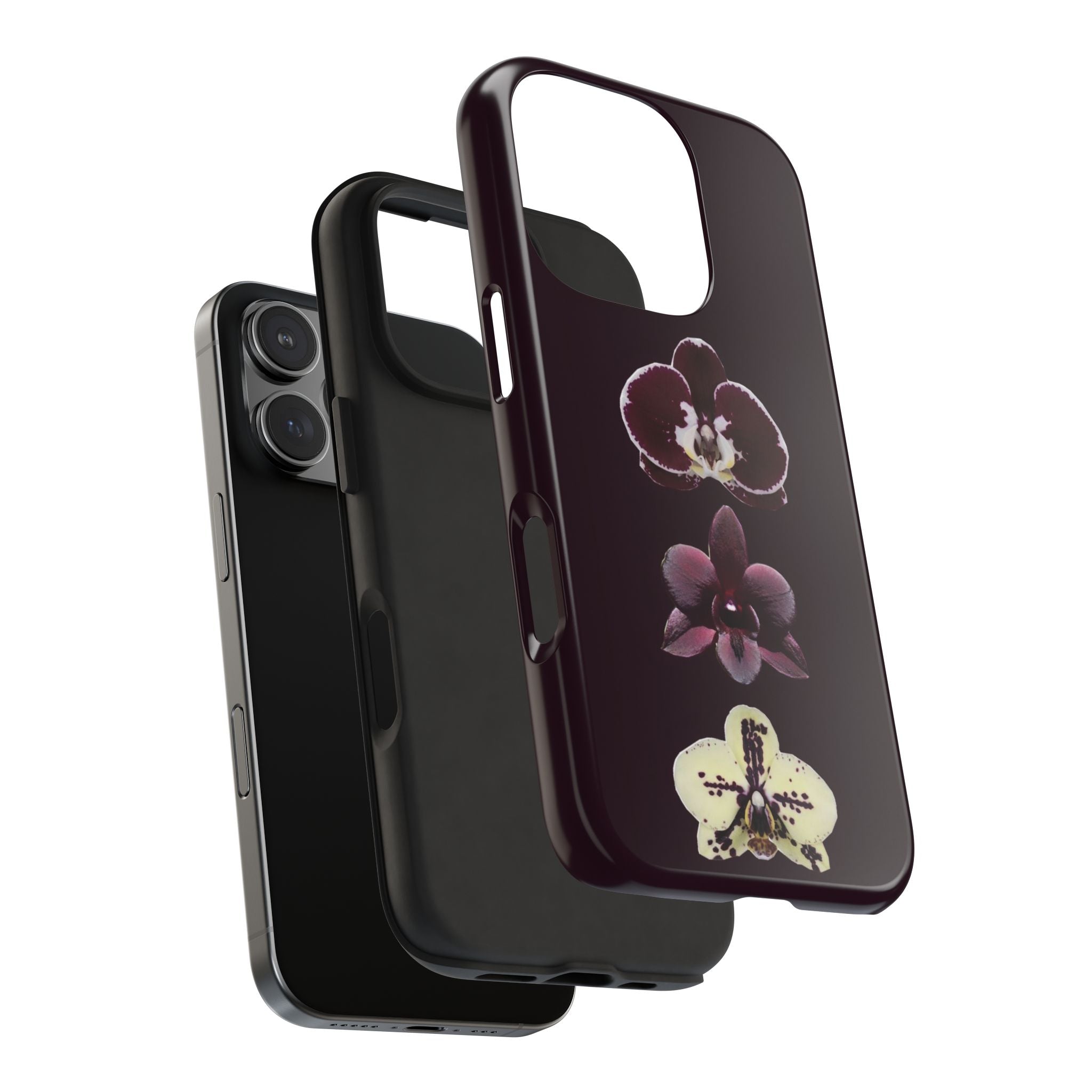 DARK PLUM FALL FLORAL PHONE CASE