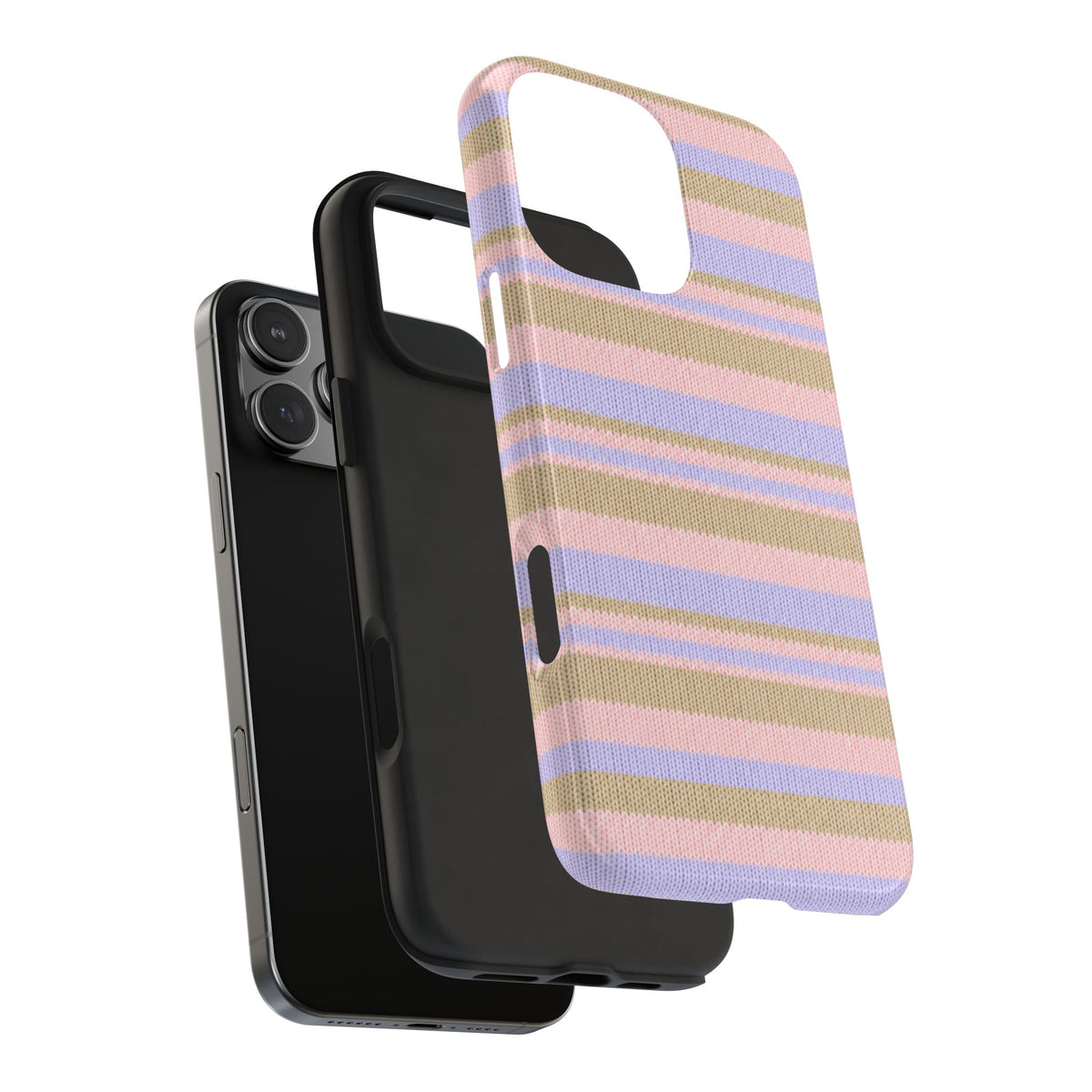 CASHMERE CANDY STRIPES PHONE CASE