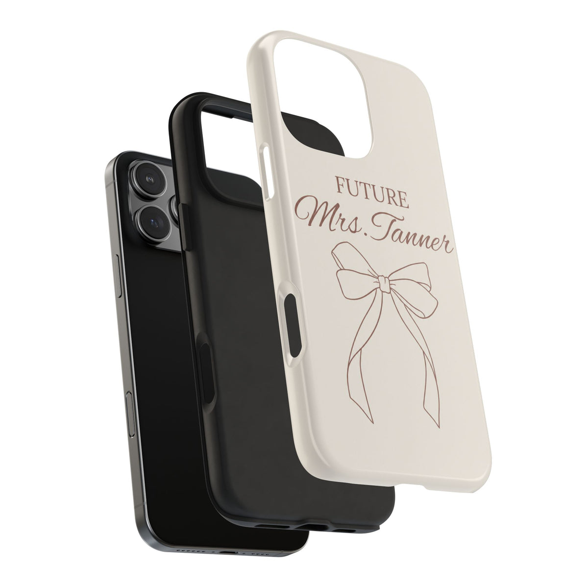 PERSONALIZED FUTURE MRS BRIDAL BOW CUSTOM NAME WEDDING PHONE CASE