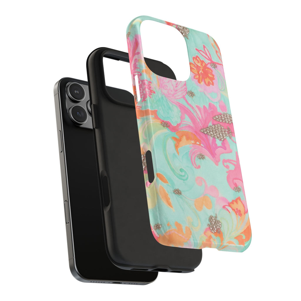 TIFFANY BLUE PRISM BLOOM PHONE CASE