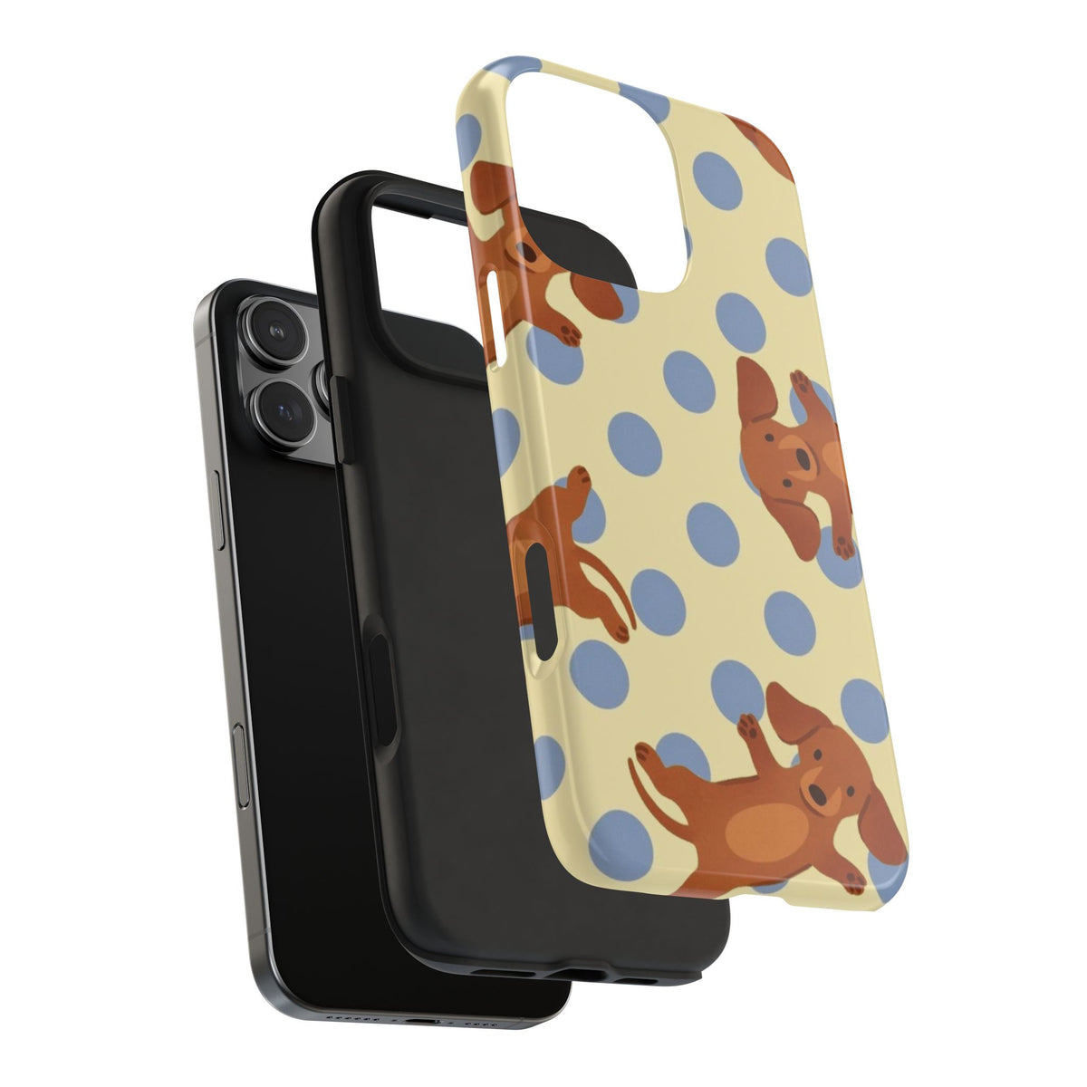 COQUETTE POLKA DOTS DACHSHUND PHONE CASE