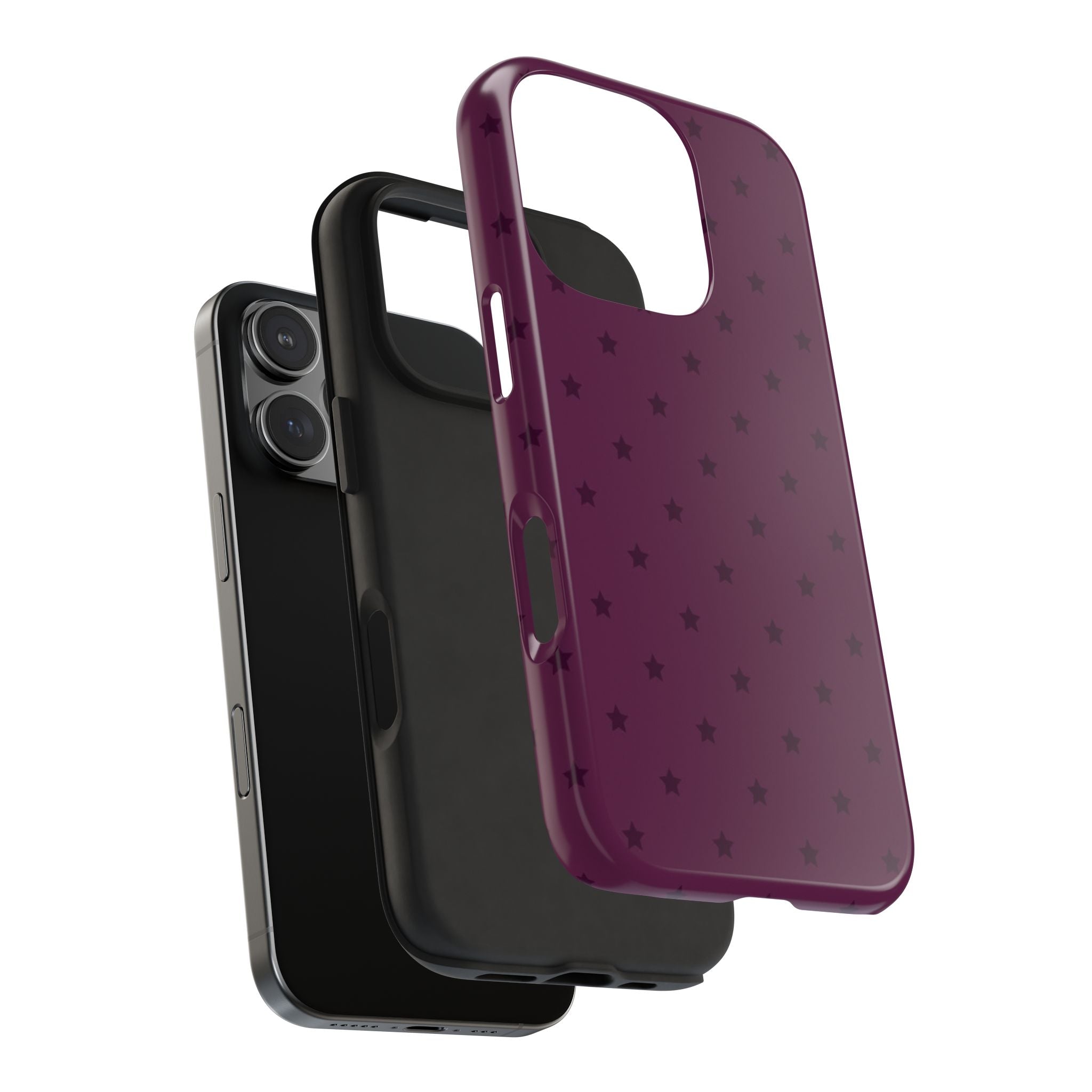 EGGPLANT STRIPES POLKA DOTS PHONE CASE
