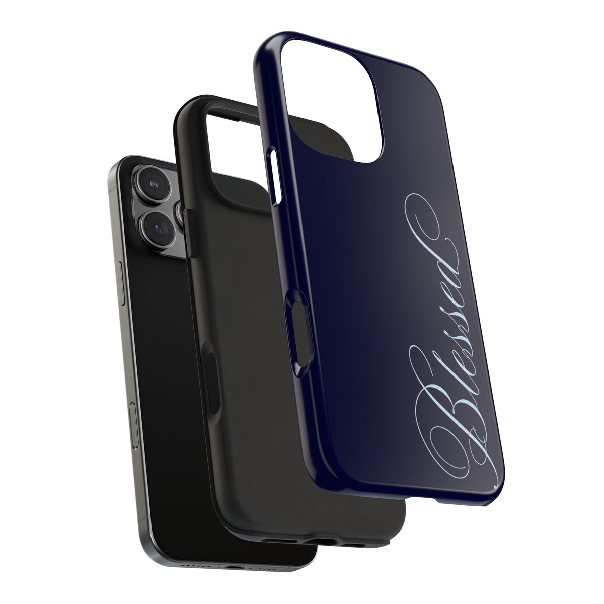 NAVY BLUE BLESSED PHONE CASE