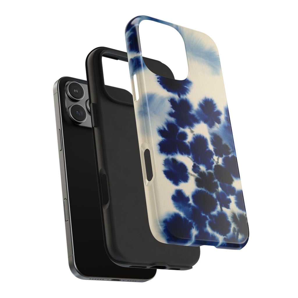 NAVY BLUE DROPS PHONE CASE