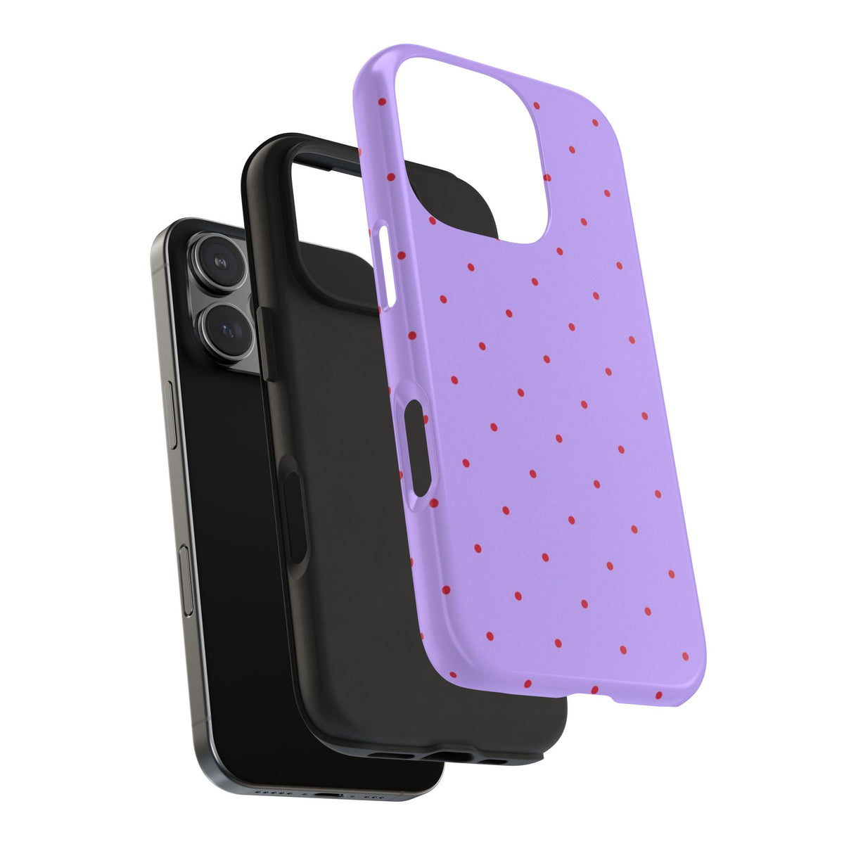 ELECTRIC ORCHID POLKA DOTS PHONE CASE