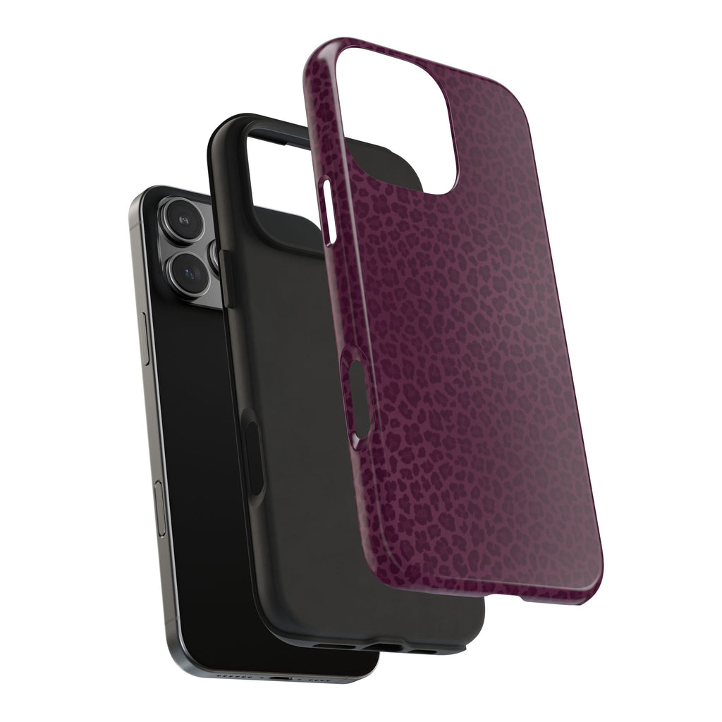 BORDEAUX LEOPARD PHONE CASE