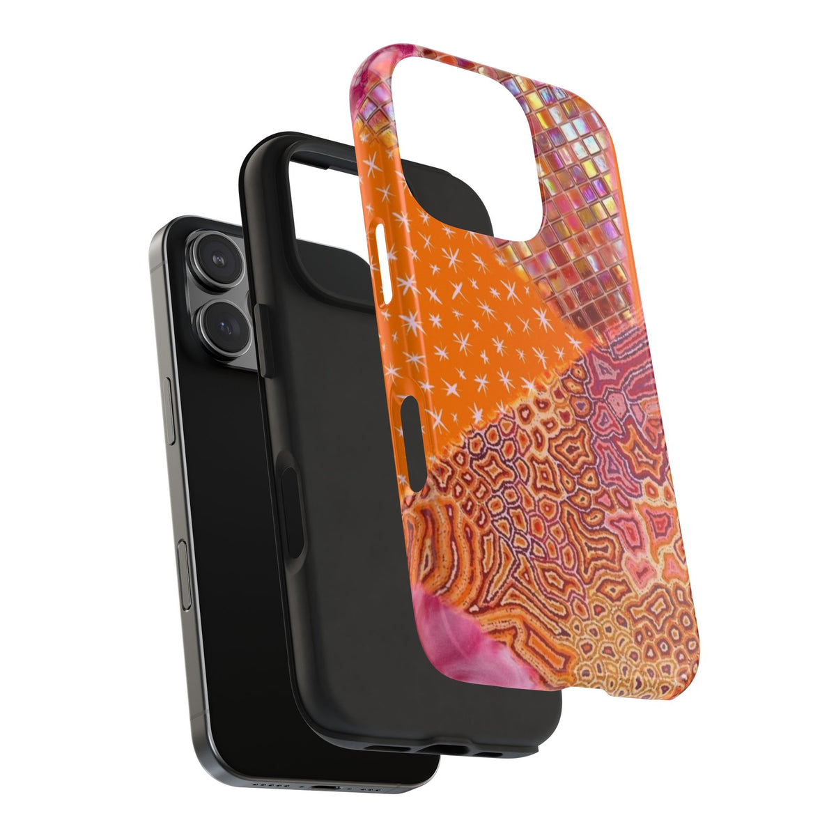 ORGANGE PRISM MOSAIC PHONE CASE