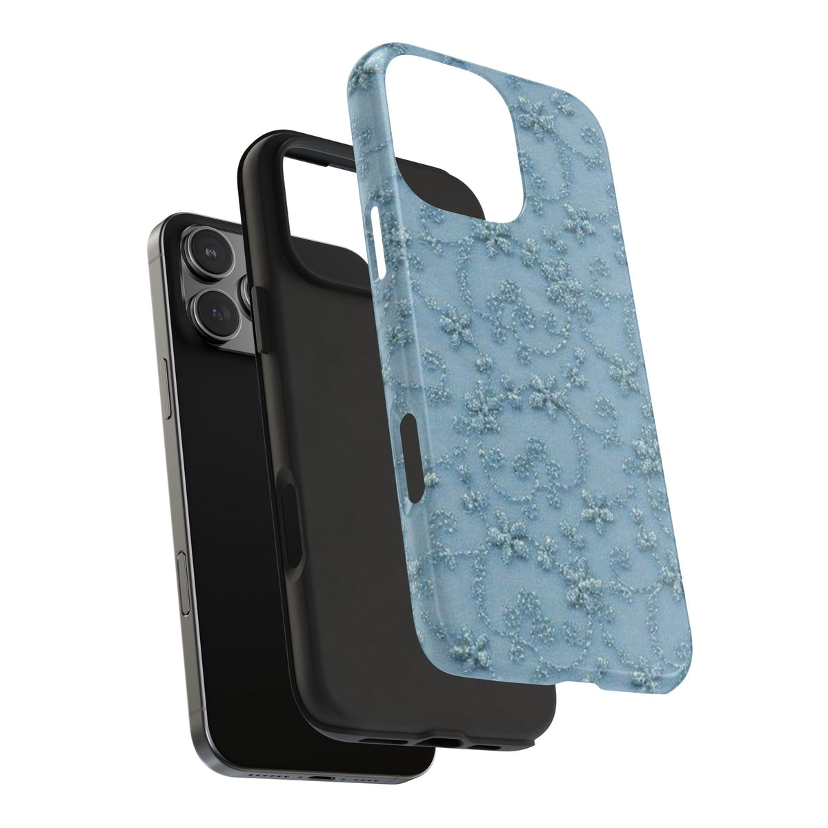 BLUE KEEPSAKE FLORAL PHONE CASE
