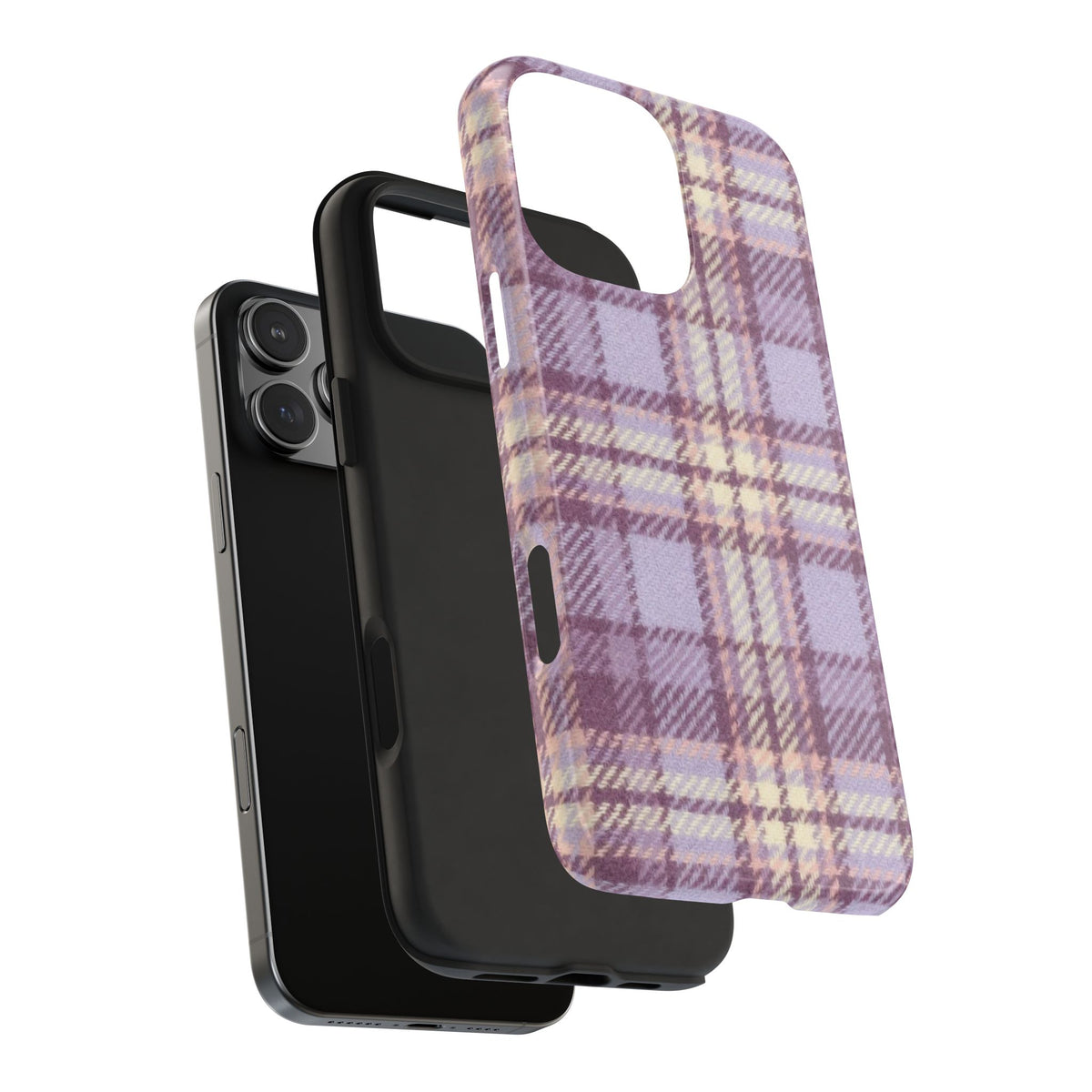 LAVENDER LEMONADE TARTAN PLAID PHONE CASE