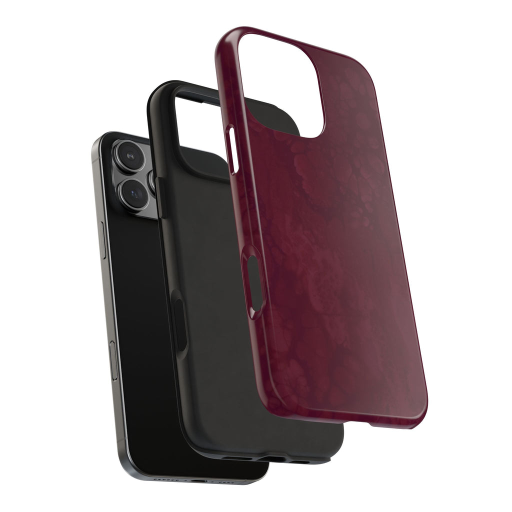 BURGUNDY INK PHONE CASE