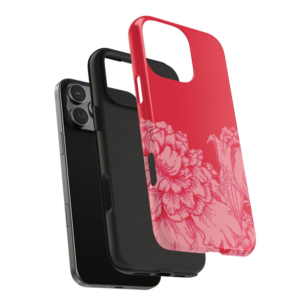 RED PEONY LANE PHONE CASE