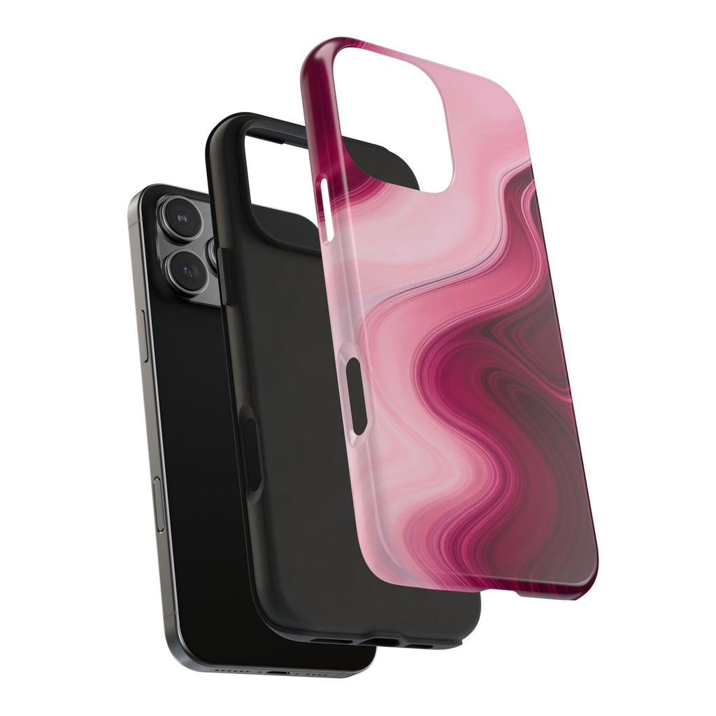 RASPBERRY PINK MILKSHAKE SWIRL PHONE CASE
