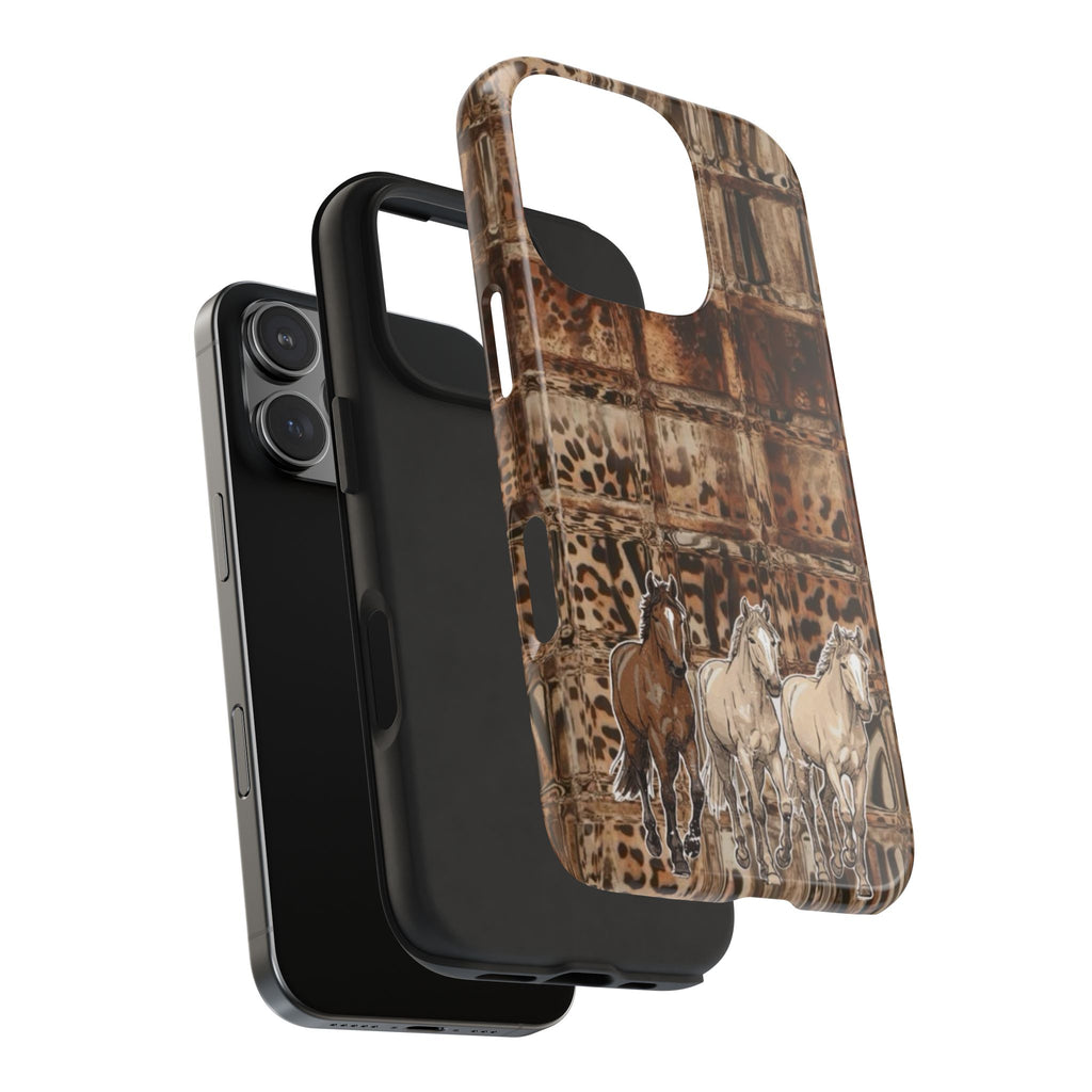 COUNTRY MOSAIC HORSES PHONE CASE