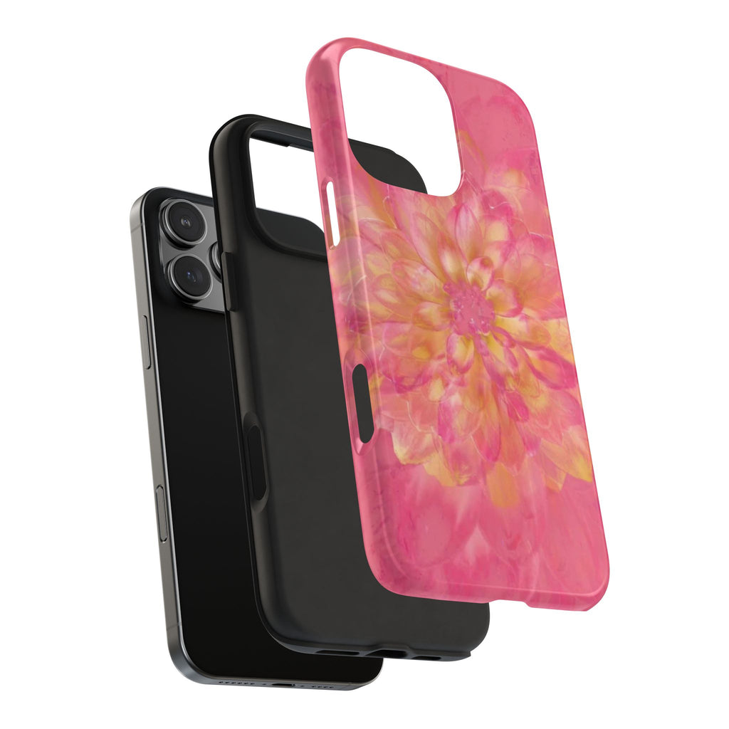 PINK DAHLIA PHONE CASE