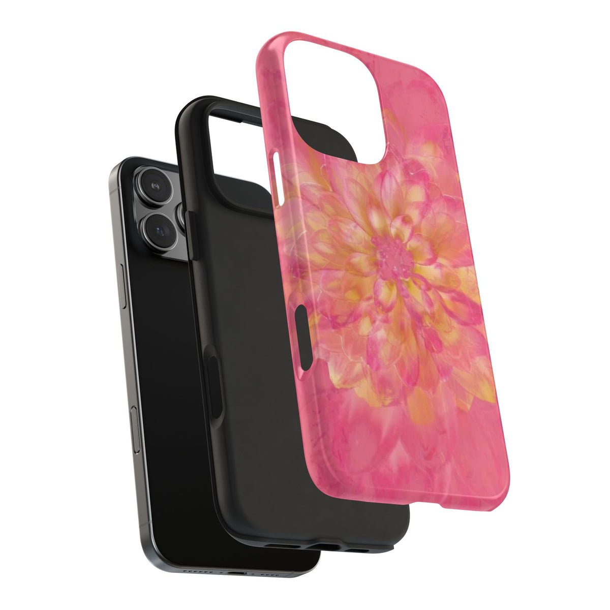 PINK DAHLIA PHONE CASE