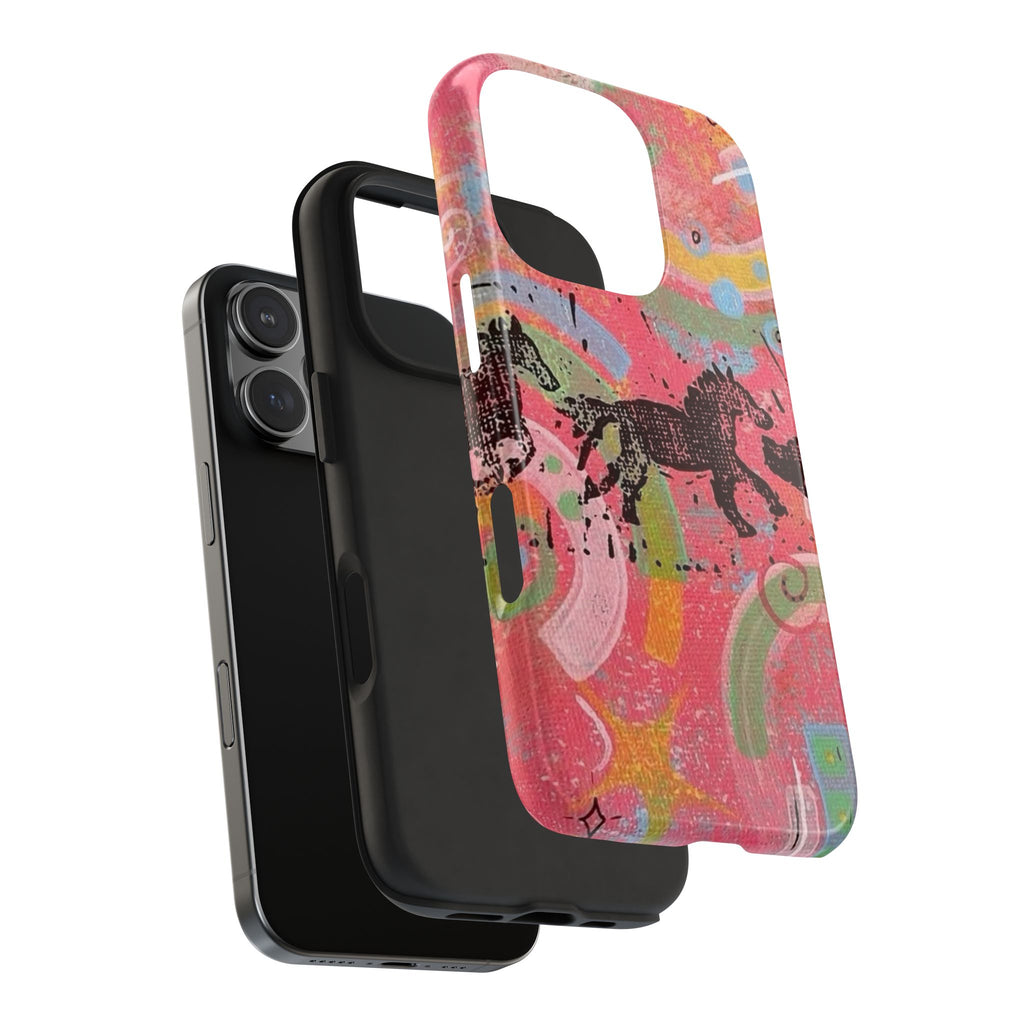 KALEIDOSCOPE WESTERN HORSES PHONE CASE