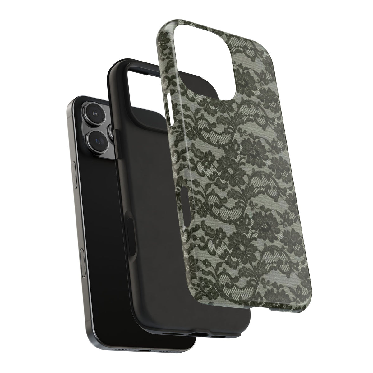 FORREST GREEN LACE PHONE CASE