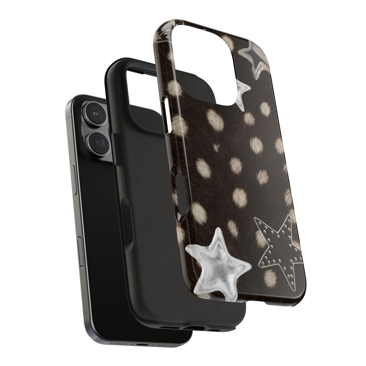 BROWN DEER FAWN FUR STARS PHONE CASE