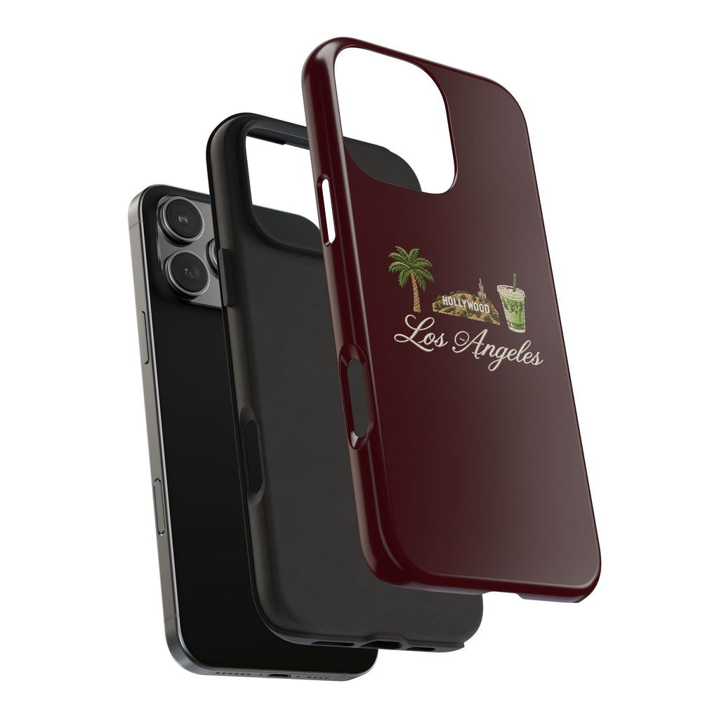 BURGUNDY LOS ANGELES PHONE CASE
