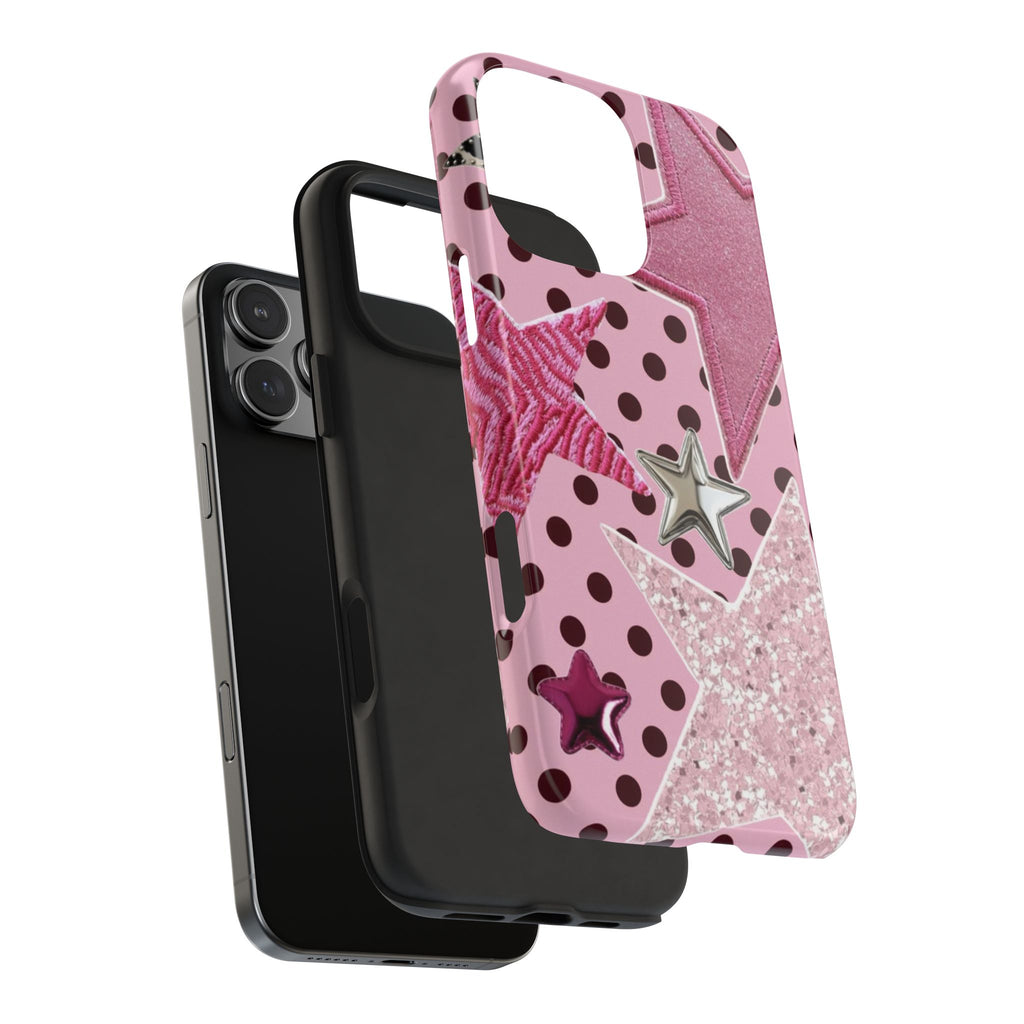 PINK MAGIC STARS PHONE CASE