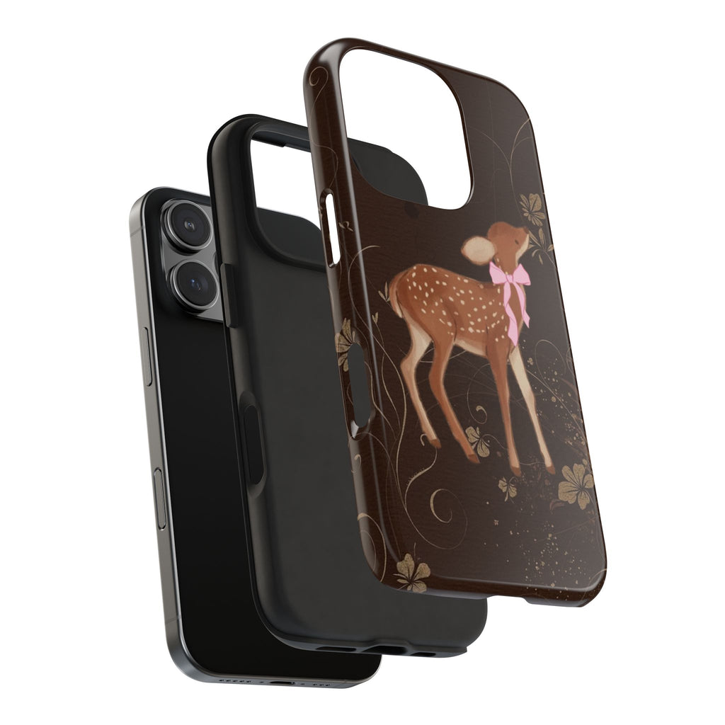 BROWN FALL FOREST WHIMSY DEER PHONE CASE
