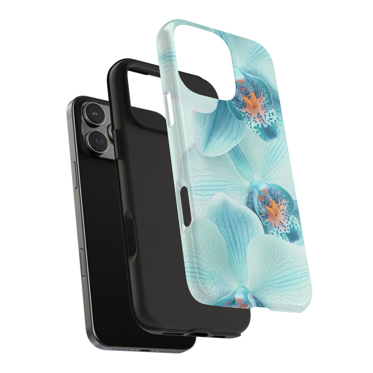 GLACIER BLUE FLORAL PHONE CASE