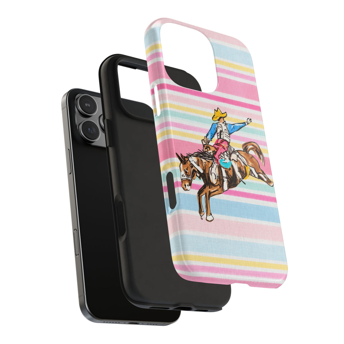 CANDY COWBOY STRIPES PHONE CASE