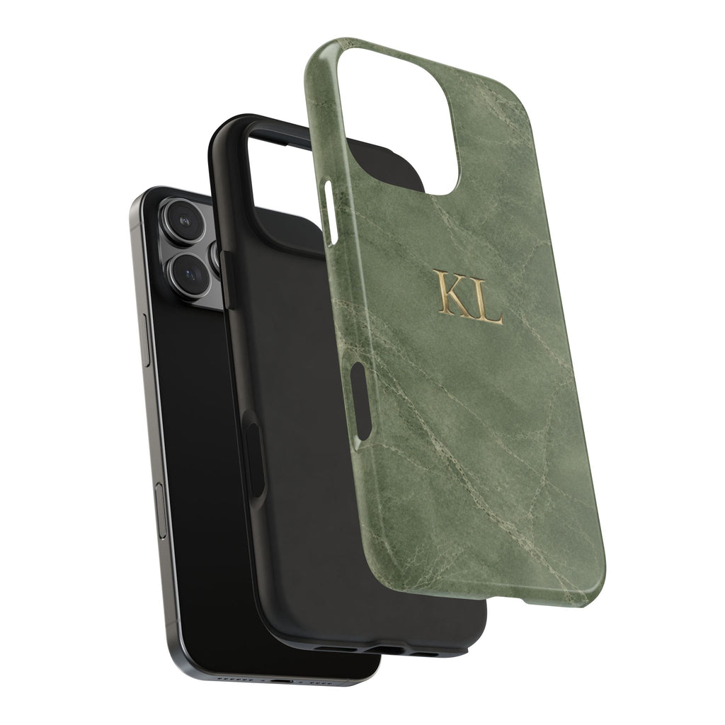 PERSONALIZED SAGE STONE CUSTOM INITIALS NAME PHONE CASE
