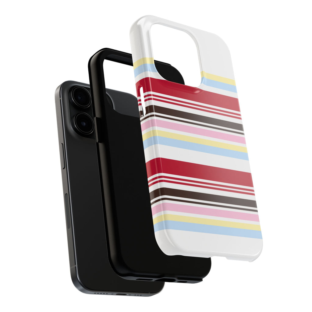 CHERRY SUNDAE STRIPES PHONE CASE