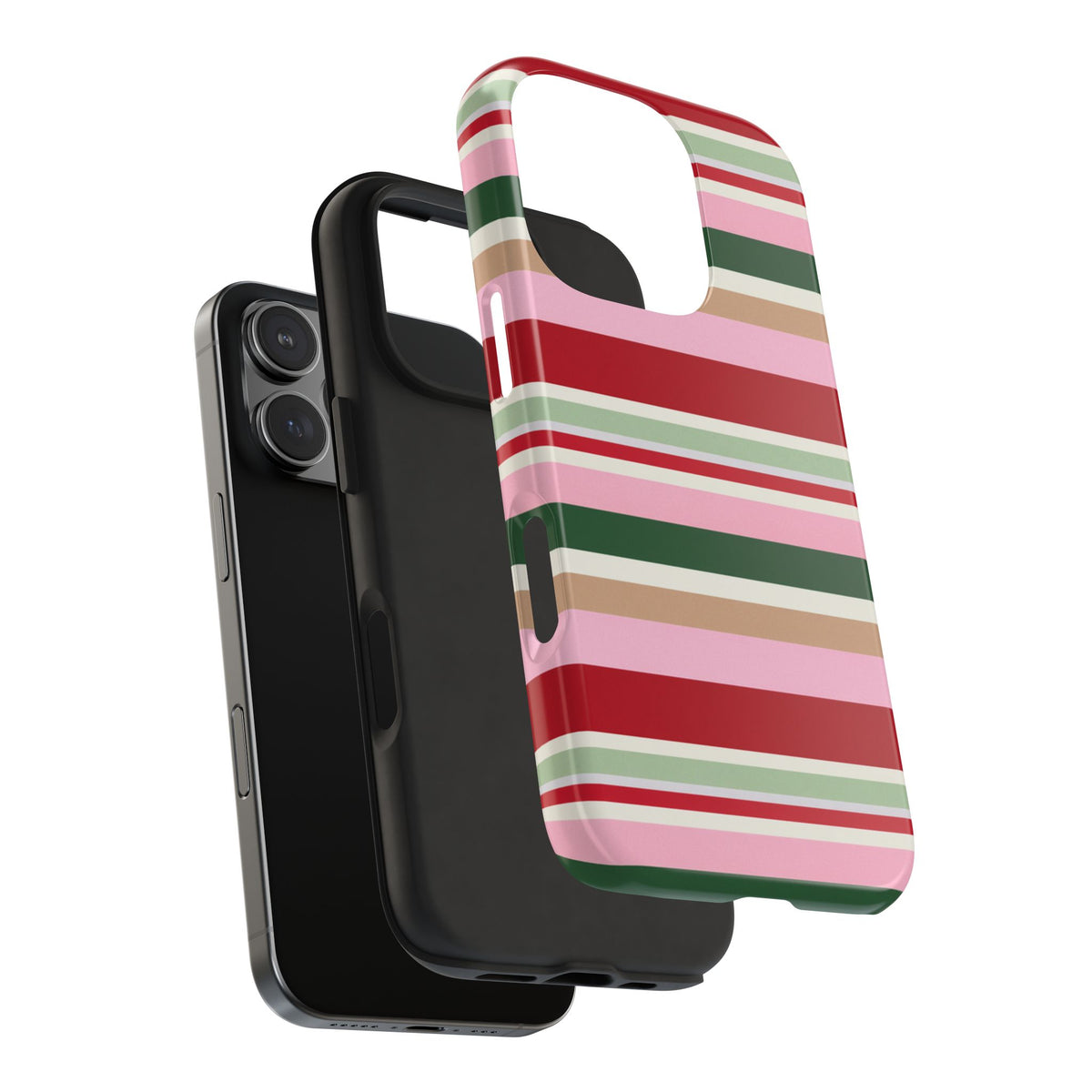 CHRISTMAS CANDY STRIPES PHONE CASE