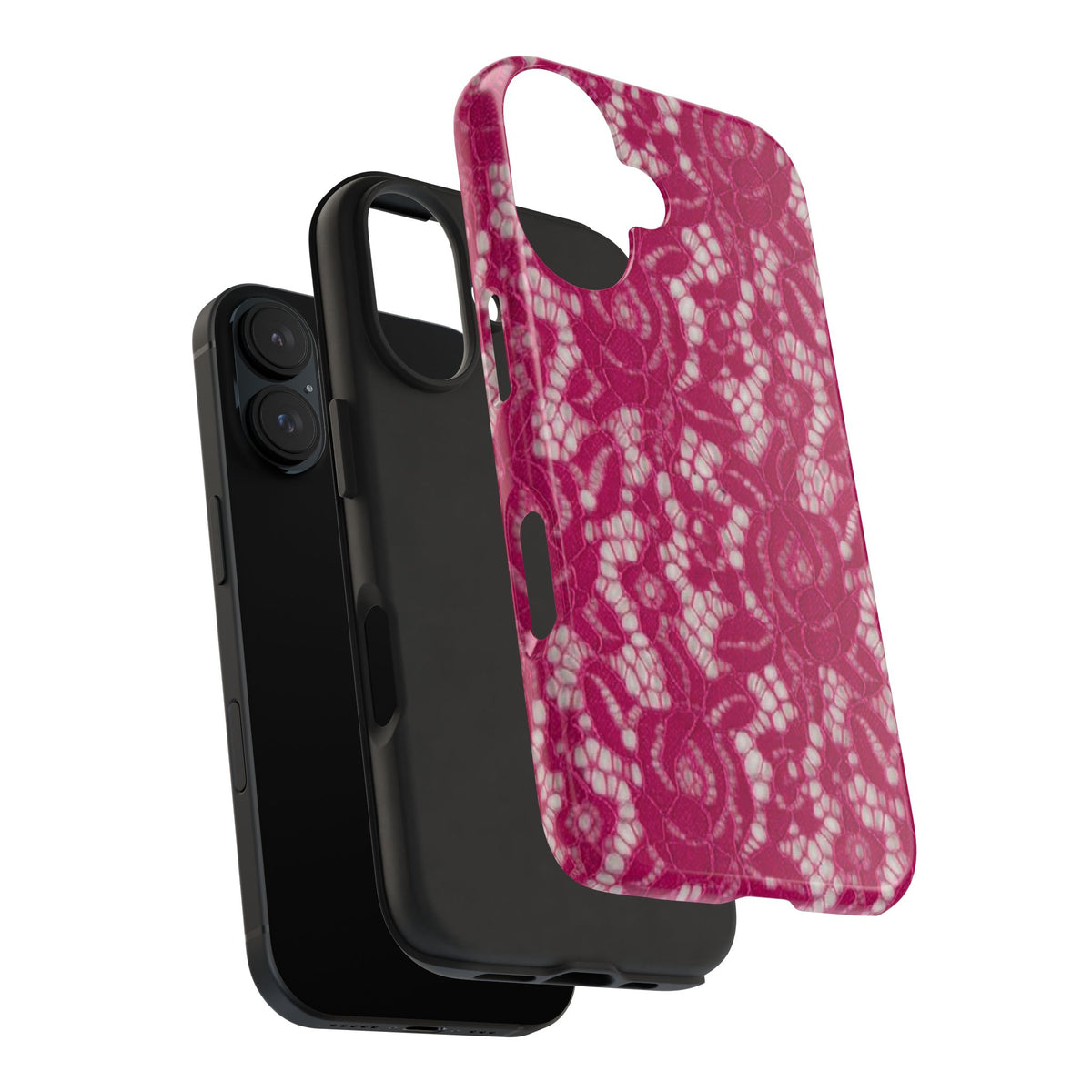 MAGENTA LACE PHONE CASE