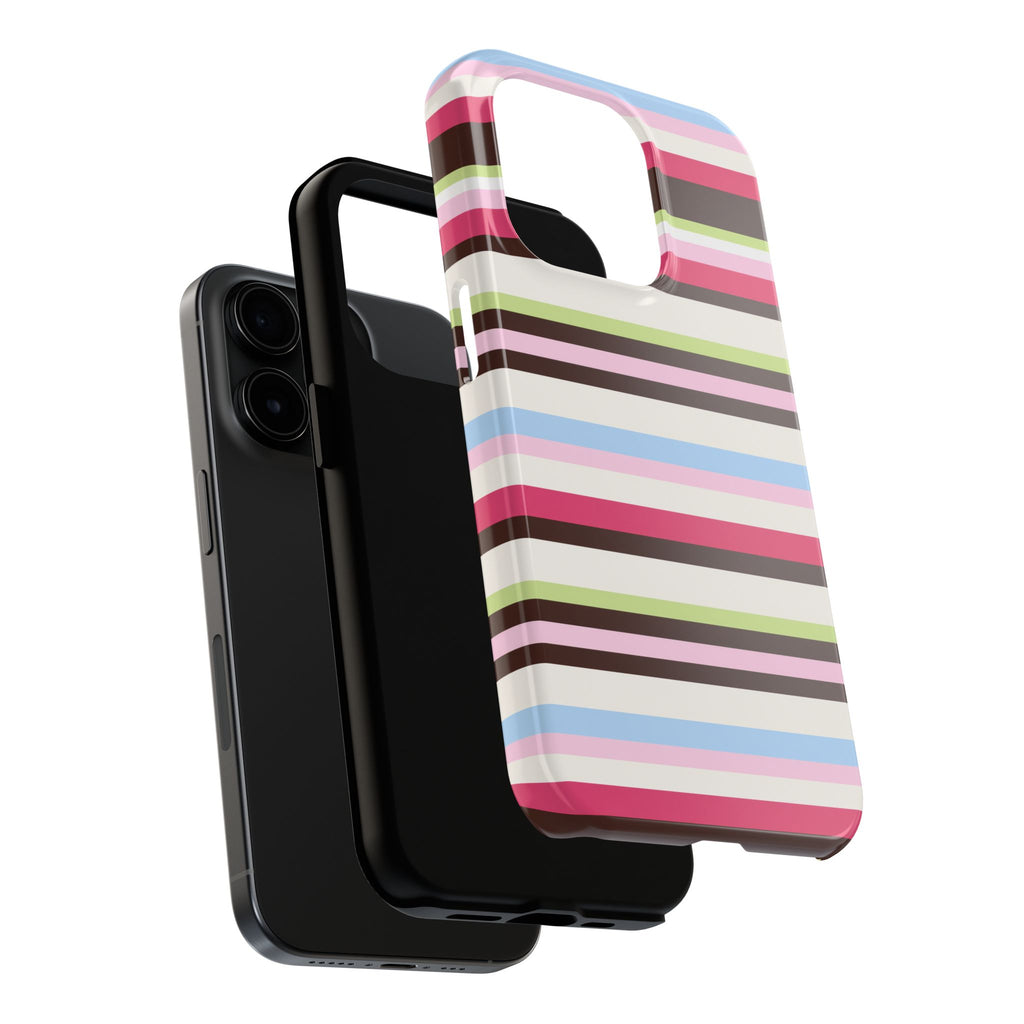 SUGAR & SPICE STRIPES PHONE CASE